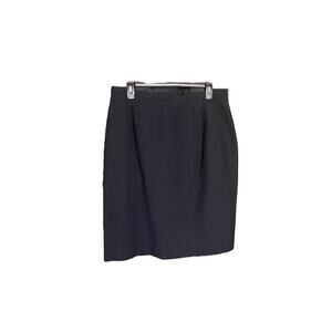 Vintage M.T. Morgan Taylor Studio Black Wool Skirt Size 16 Excellent Condition